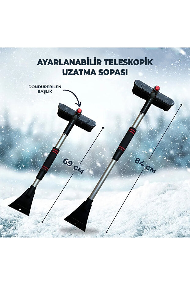 KARFIX Buz Kırıcı Kar Temizleme Fırçası