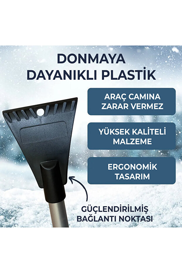 KARFIX Buz Kırıcı Kar Temizleme Fırçası