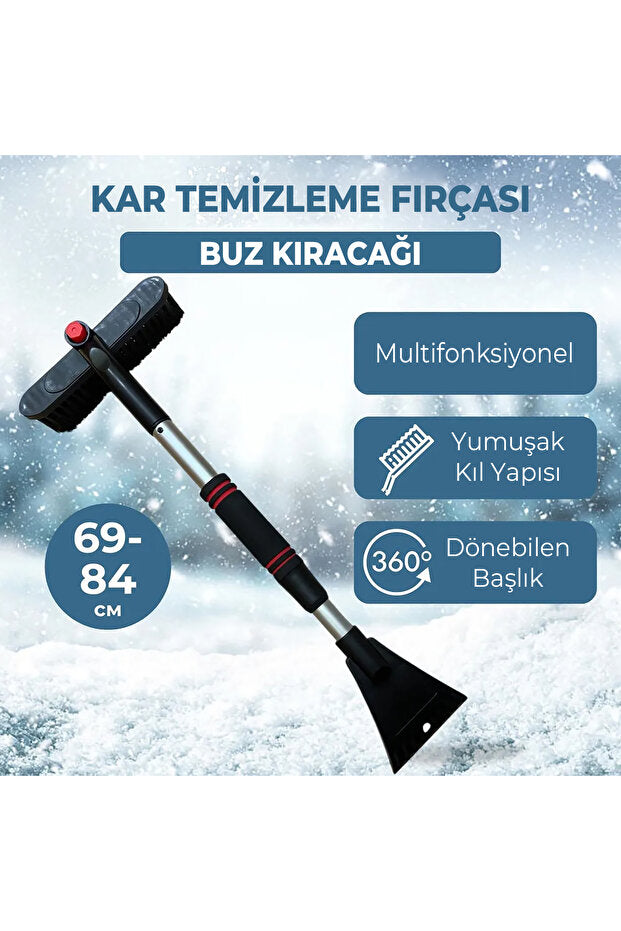 KARFIX Buz Kırıcı Kar Temizleme Fırçası